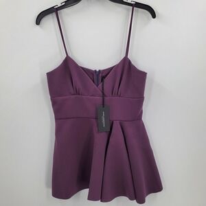 Atos Lombardini Purple Camisole Top Size 40 / 2 NEW A9